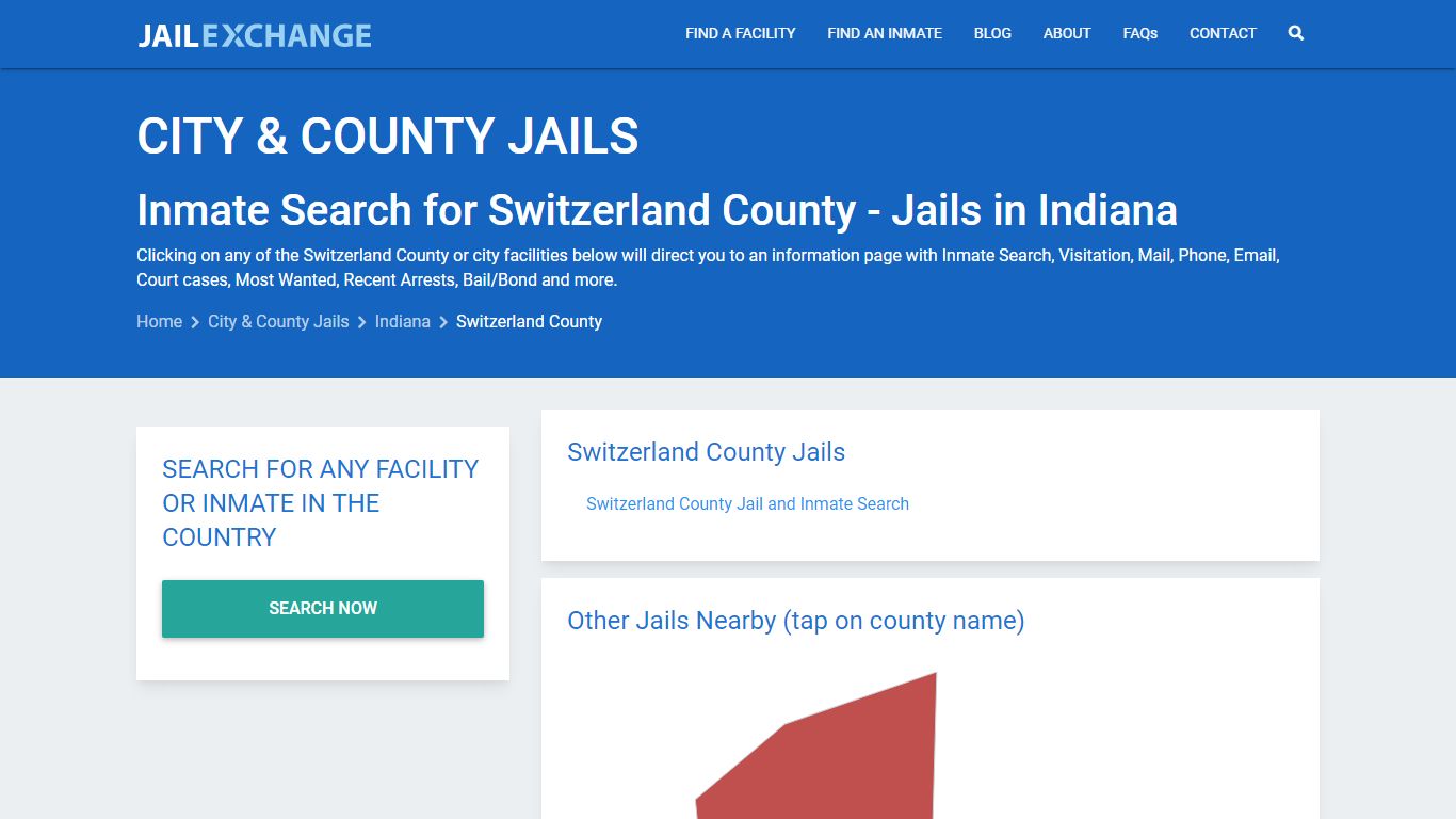 Inmate Search for Switzerland County | Jails in Indiana - Jail Exchange